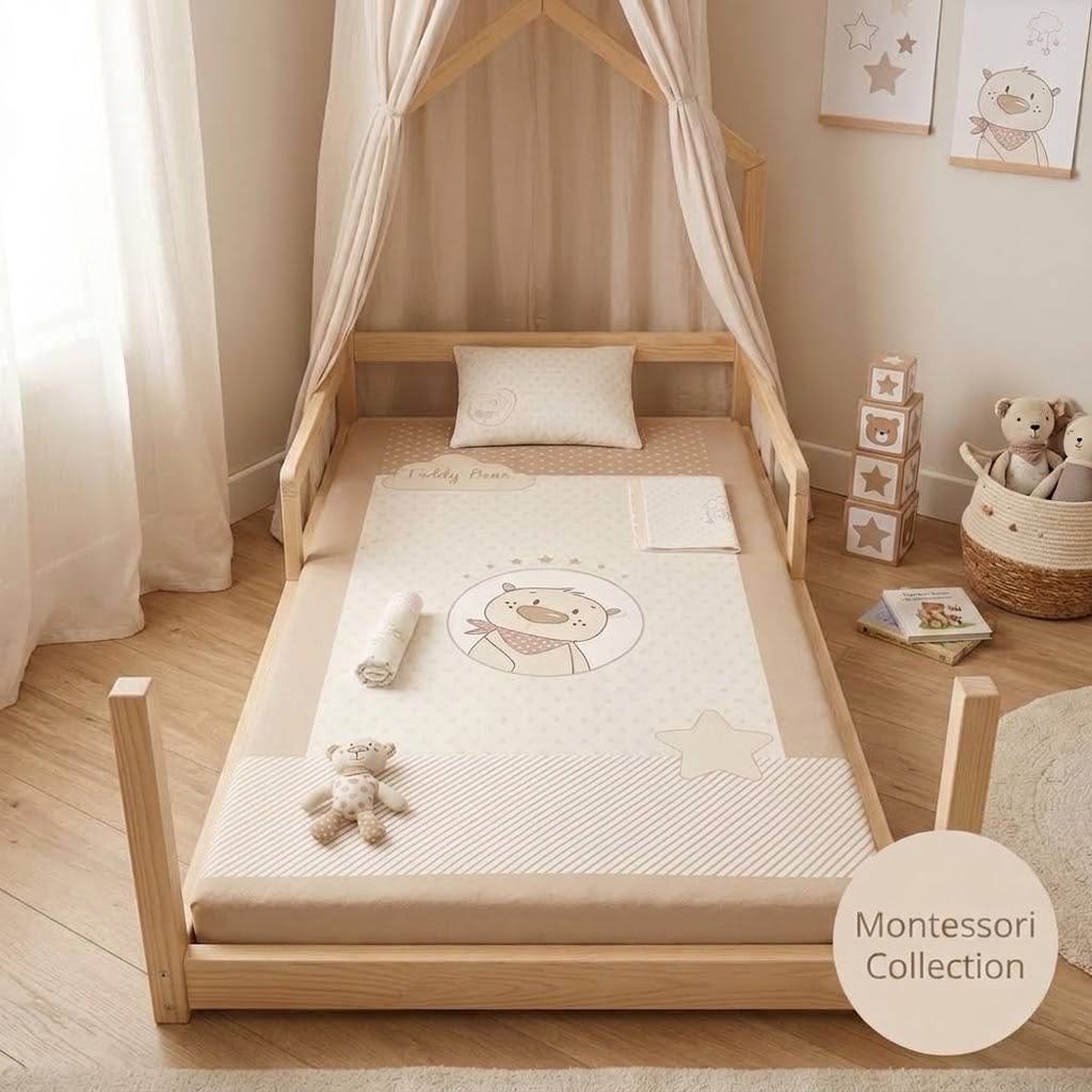 (Teddy Bear)Montesoori 5piece bedding set